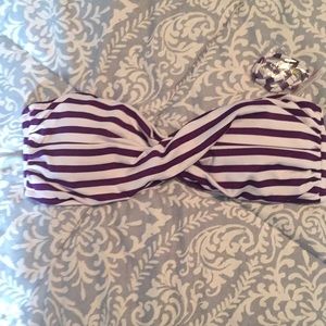 Mossimo Striped bandeau bikini